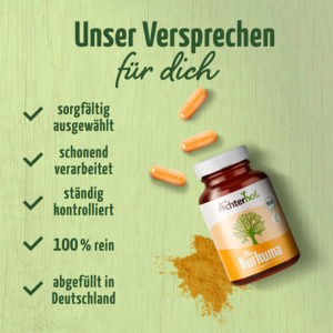 vom Achterhof BIO Kurkuma Kapseln 180 Kapseln - Image 4