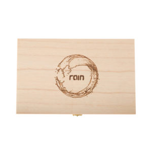 Rain Aufbewahrungsbox Holz Brandt-Art handgefertigt - Image 2
