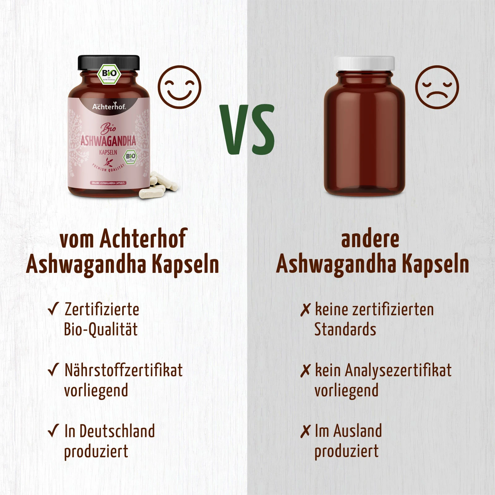 vom Achterhof BIO Ashwagandha Kapseln 150 Kapseln - Image 7