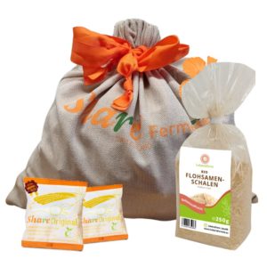 LebensForm PREMIUM | Vital Duo+ : Fermentierte Pflaume 100 Stk. im Beutel + Bio Flohsamenschalen