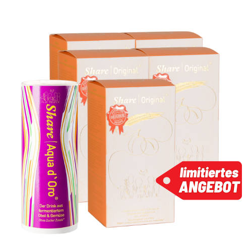 ShareOriginal® fermentierte Pflaume 35 Stück, 1 Dose Aqua d’Oro