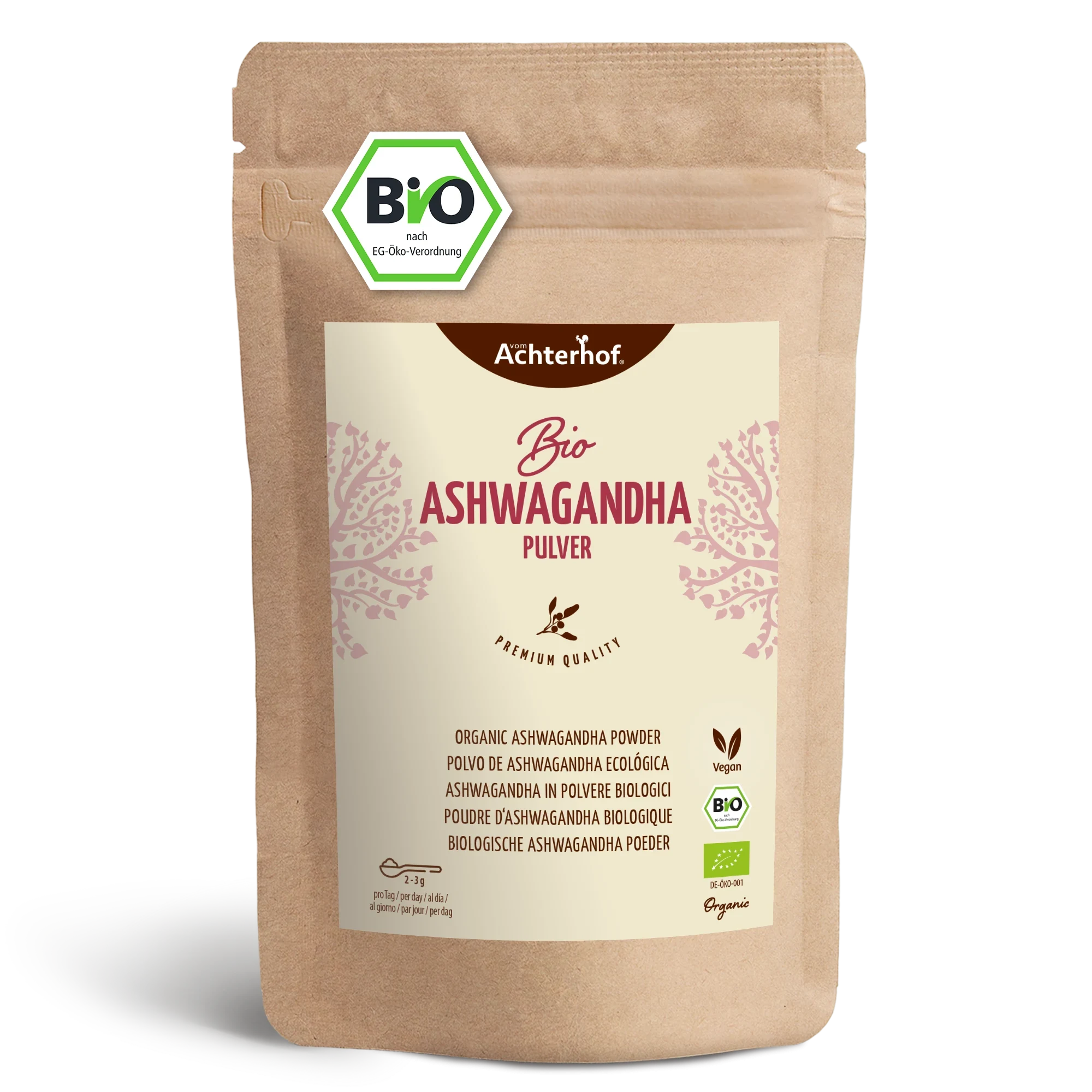 vom Achterhof BIO Ashwagandha Pulver 250g - Image 3