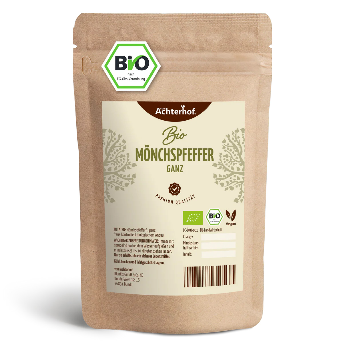 vom Achterhof BIO Mönchspfeffer ganz 250g - Image 2
