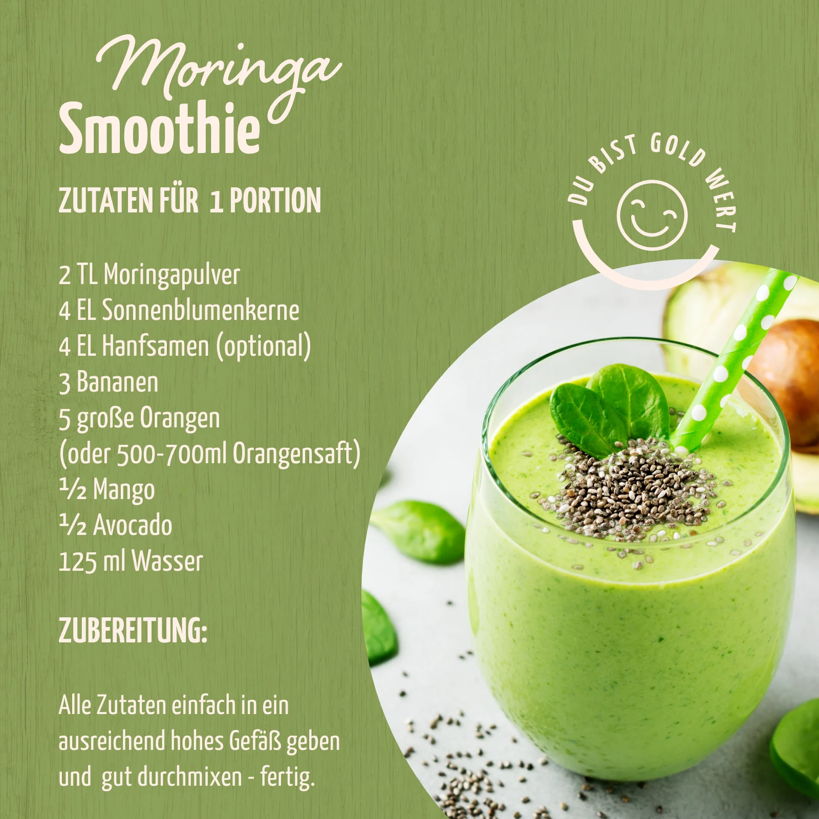 vom Achterhof BIO Moringa Pulver 250g - Image 3