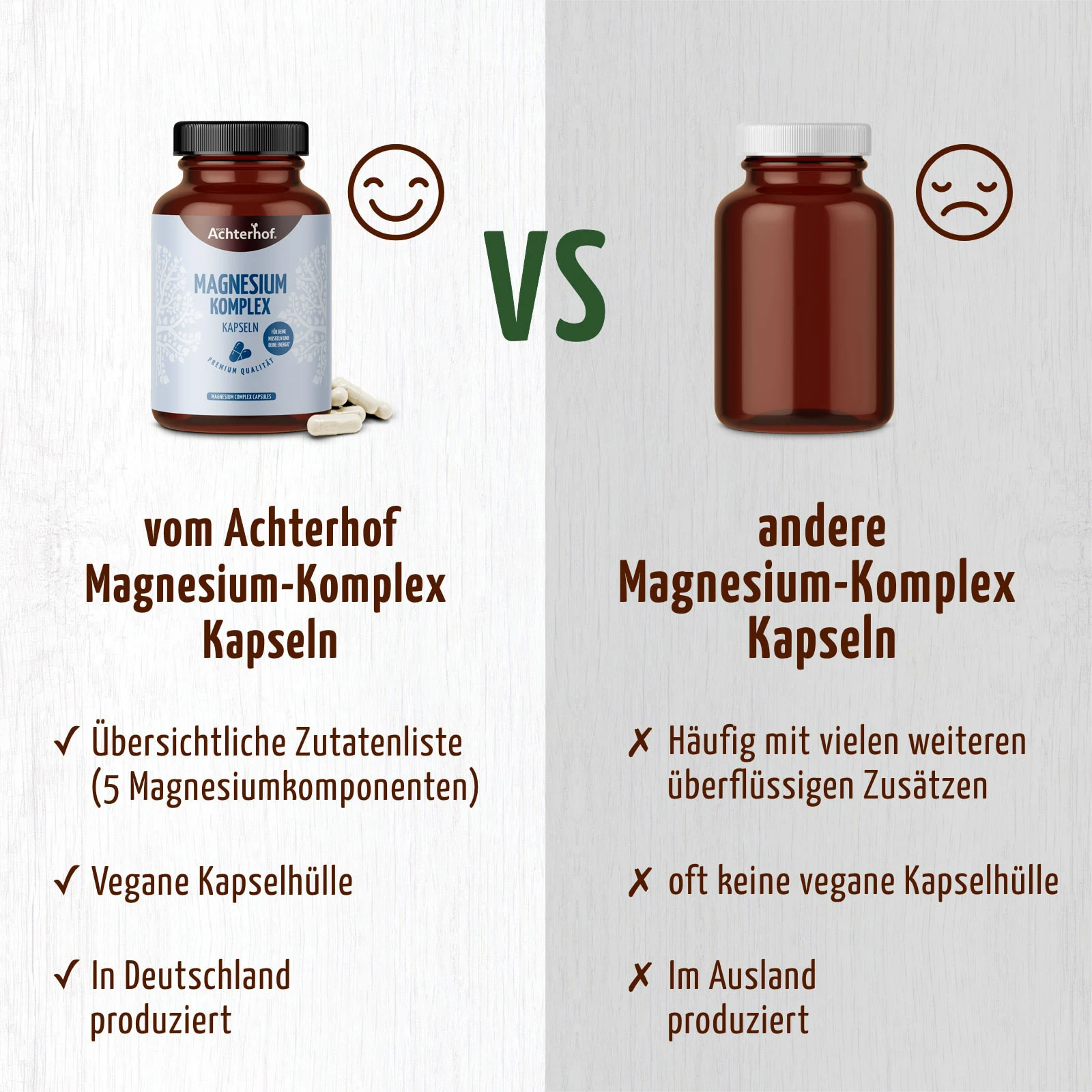 vom Achterhof Magnesium Komplex Kapseln 180 Kapseln - Image 6